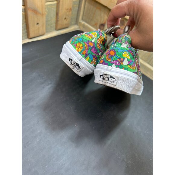 Vans Womens 6.5 Old Skool Shoes Psychedelic Floral & Mushroom Print Canvas Lace- - Picture 6 of 10